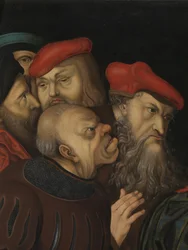 Christus en de Vrouw Betrapt op Overspel (detail)
