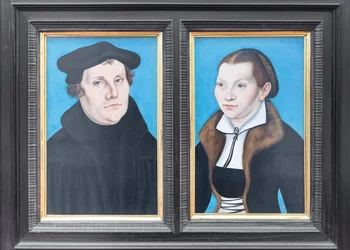 Portretten van Maarten Luther en zijn vrouw Katharina von Bora