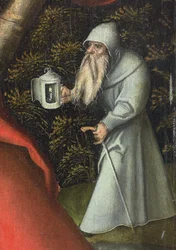 Sint Christoffel die het Christuskind draagt