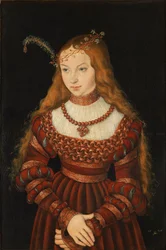 Verlovingsportret van Sybille van Kleef