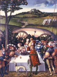 Judith aan de tafel van Holofernes