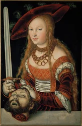 Judith met het hoofd van Holofernes ... (olieverf op hout)