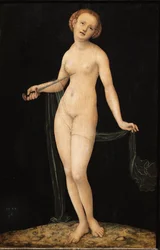 Lucretia, Romeinse edelvrouw en vrouw van Tarquinius Collatinus (tempera op hout)