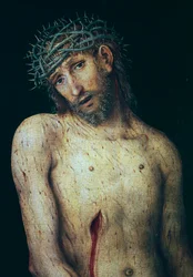 Pietà, door Lucas Cranach de Oude, tempera op paneel