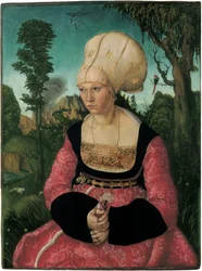 Portret van Anna Cuspinian, door Cranach, Lucas, de Oudere