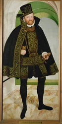 Augustus van Saksen (olieverf op doek)