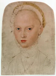 Portret van Elisabeth van Saksen (1552-1590)