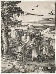Abraham gaat Isaak offeren, 1517-1519