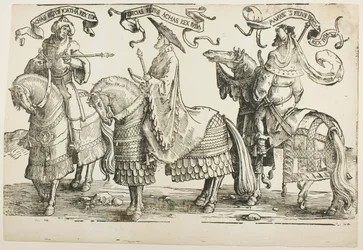 Achaz, Hizkia, Manasse, plaat vier, uit De twaalf koningen van Israël