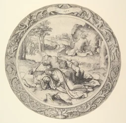 Christus op de Olijfberg, uit de Circulaire Passie, 1509