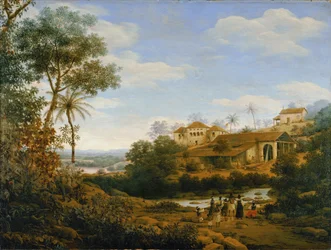 Franciscaner klooster van Igaraszo (olieverf op doek)