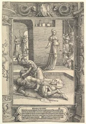 Jael doodt Sisera, sierlijst