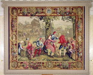 Betaling van de oogsters, Gobelins Werkplaats (wandtapijt)