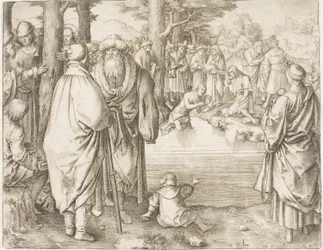 De Doop van Christus in de Rivier Jordaan