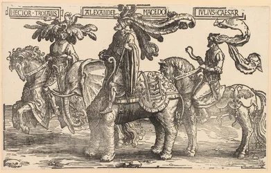 De Negen Helden: Hector van Troje, Alexander van Macedonië, Julius Caesar, 1515-1517