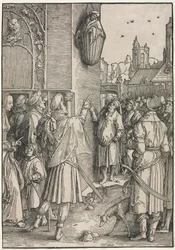 De Kracht van Vrouwen: De Dichter Vergilius Opgehangen in een Mand