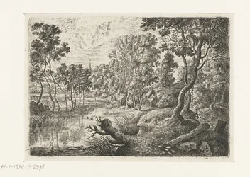 Landschap met een beek