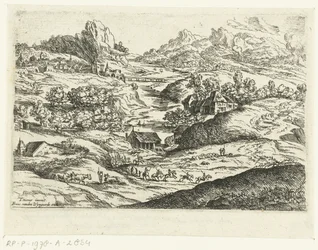 Landschap met ruiters
