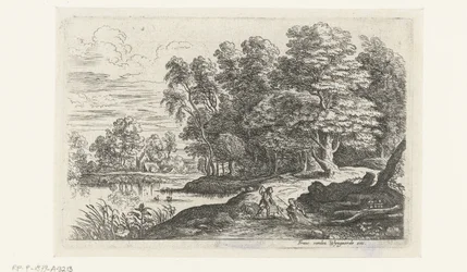 Landschap met twee herdersjongens