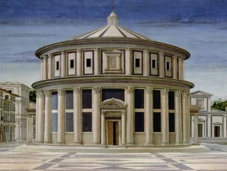 Zicht op een ideale stad, of De Stad van God (detail)
