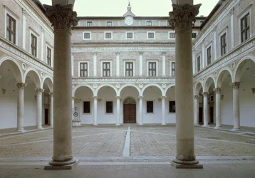 Uitzicht op de Cortile d