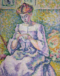 Vrouw aan het Haken, 1908