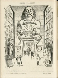 Illustratie in Le Rire, 24/12/21 - Museum Flaubert (gravure)