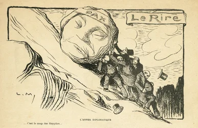 Illustratie in Le Rire, 28/12/12 - diplomatieke hel