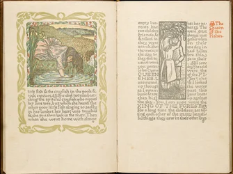 De koningin van de vissen-meisje dat op paling vist, 1894