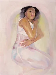 Denkend meisje, 2004 (olieverf op doek)