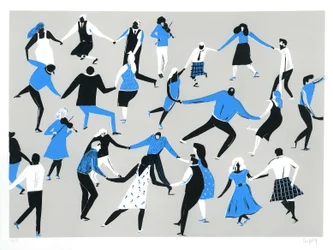 Ceilidh, 2016 (screenprint)
