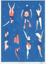 Swimming Pool, 2016 (screenprint)