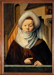 De sibille van Delphos - uit een serie van 15 sibillen en heidense profeten uit de kathedraal van Münster, Duitsland ...