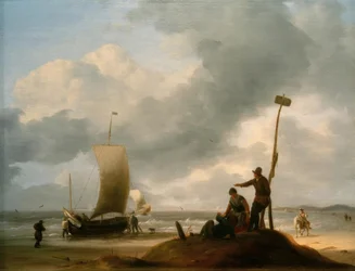 Strand met Vissersboten