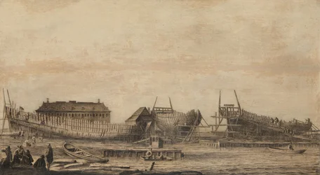 De scheepswerf van de Amsterdamse Admiraliteit