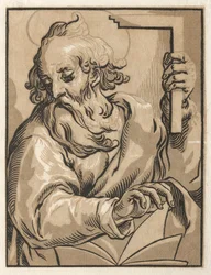 Christus en de apostelen: St. Thomas met de vierkant