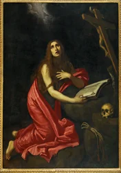 Heilige Maria Magdalena boetvaardig (schilderij op doek)