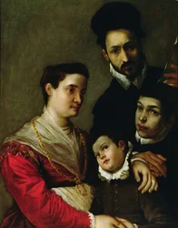 Portret van de familie Tacconi
