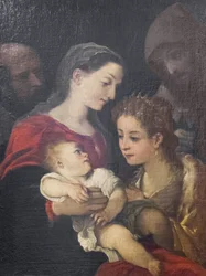 De Heilige Familie met de heiligen Franciscus en Catharina van Alexandrië, ca. 1589-92