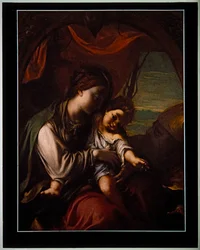De Madonna & Kind met St. Antonius Abt