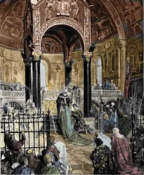 Huwelijk van Hendrik VI met prinses Normandische Constance van Hauteville (nza d