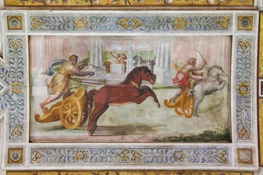 De race van de quadriga (detail)