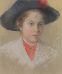 Portret van de dochter van de kunstenaar Palma