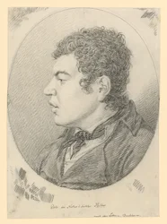 Portret van de dichter Hiller