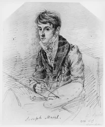 Portret van de schilder Josef Muxel
