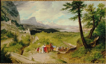 Het afscheid van de hertog (schilderij op doek)