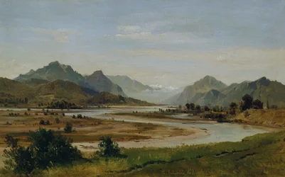 Het Inndal ten zuiden van Rosenheim