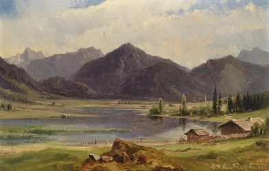 De Plansee in Tirol, volgens het etiket op de achterkant