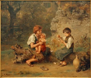 Kaartspelende Schoenmakersjongens