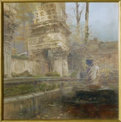 Romeinse ruïne in het park van paleis Schönbrunn, Wenen